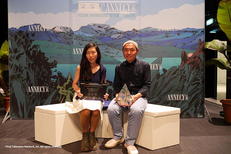 From Left: Producer EunYoung Choi and Director Masaaki Yuasa