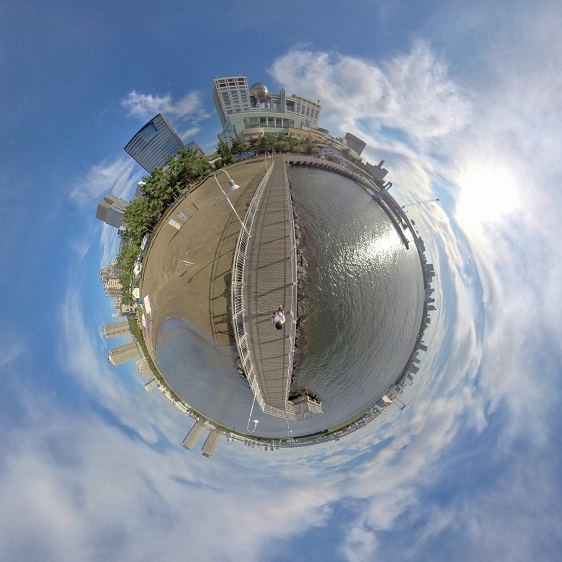 Fuji TV from a 360℃ camera