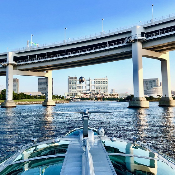 Fuji TV Office from a Boat